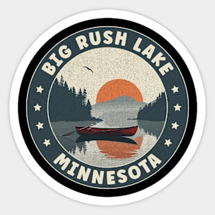 Big Rush Lake Minnesota Sunset Sticker